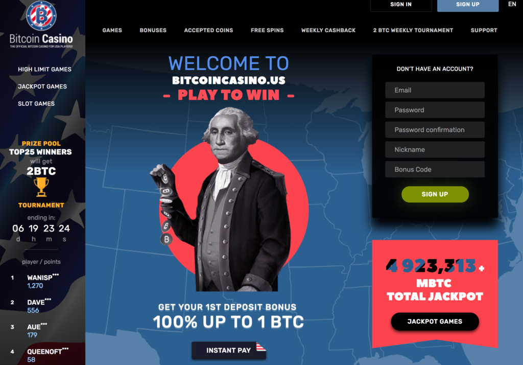 BitcoinCasino.us Review and Rating